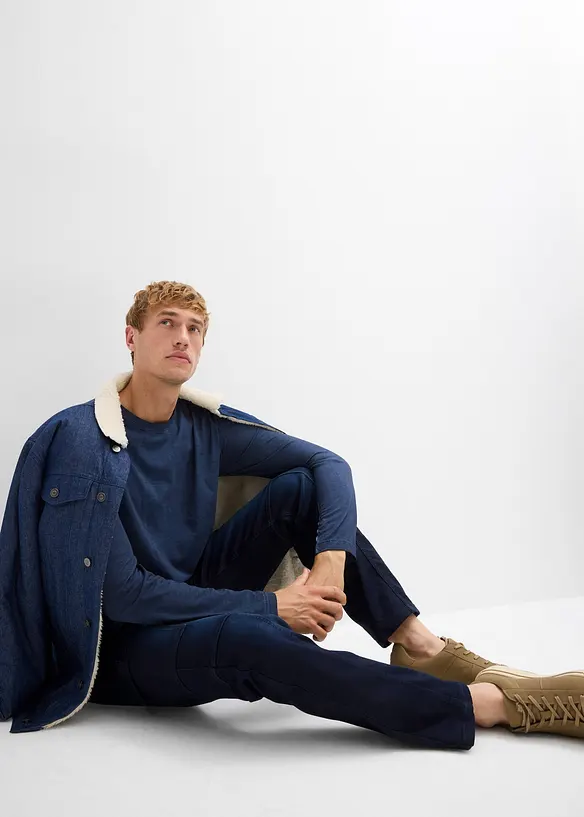 Jeans jogger cargo con girovita comodo regular fit, straight, bonprix