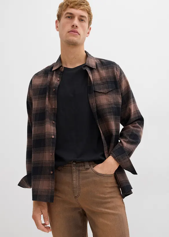 Jeans elasticizzati leggeri con girovita comodo e lavaggio vintage, classic fit, bonprix