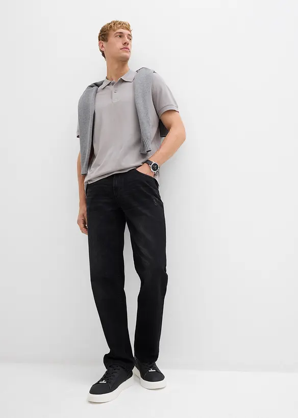 Jeans in puro cotone con girovita comodo, regular fit, bonprix