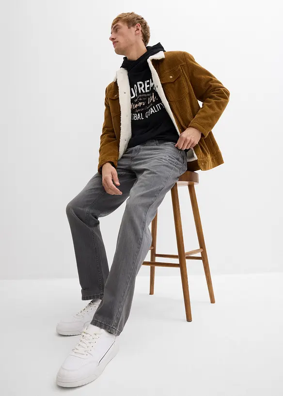 Jeans in puro cotone con girovita comodo, regular fit, bonprix