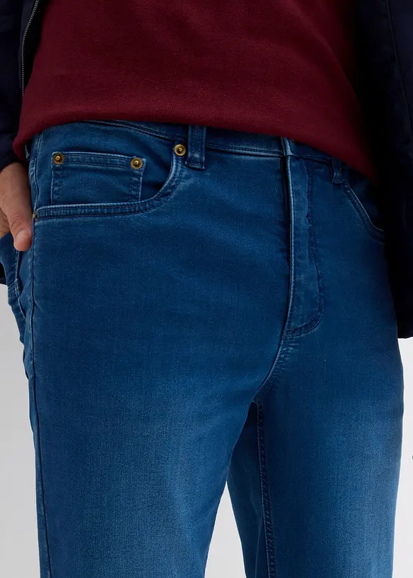 Joggers di jeans con girovita comodo, classic fit, bonprix