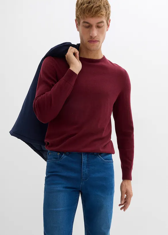 Joggers di jeans con girovita comodo, classic fit, bonprix