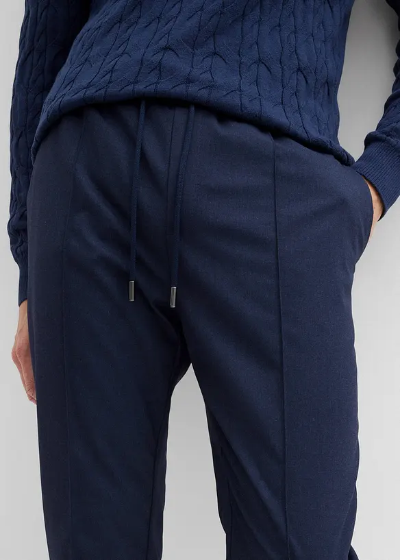 Pantaloni coordinabili con girovita in maglia, relaxed fit, bonprix