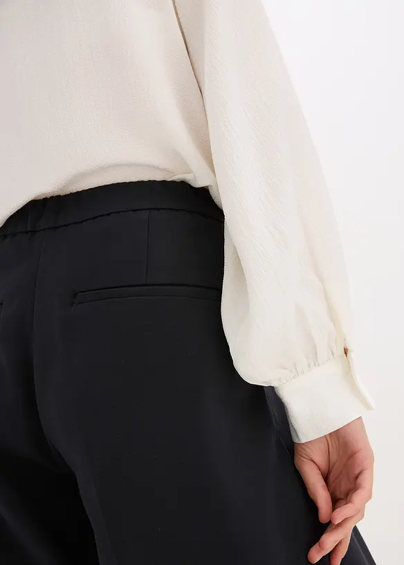 Pantaloni barrel in misto viscosa, bonprix
