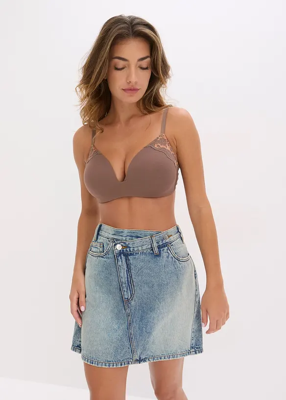 Reggiseno con coppe preformate, senza ferretto, in modal morbido, bonprix