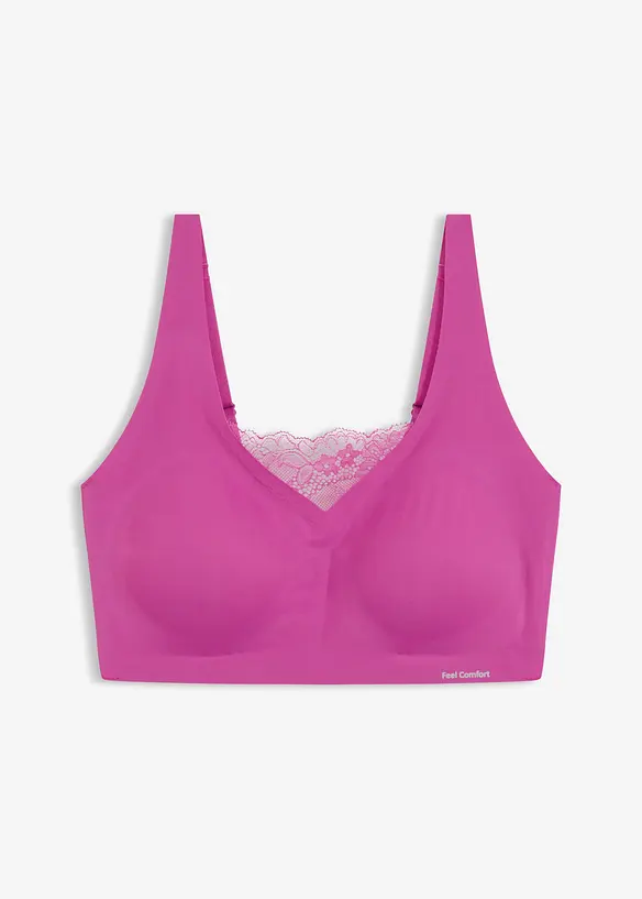 Bralette laser cut imbottita Feel Comfort, bonprix