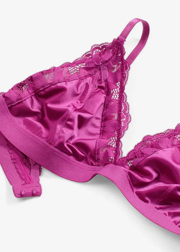 Bralette in materiale lucido, bonprix
