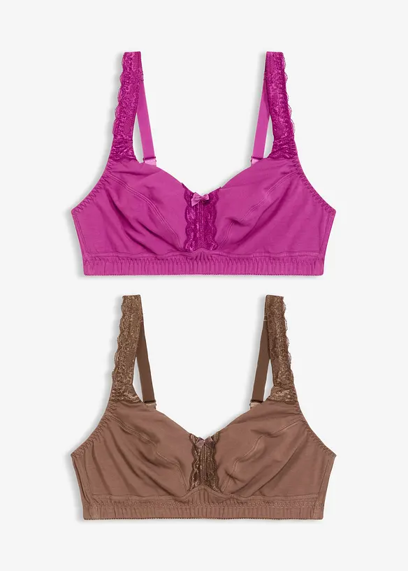 Reggiseno senza ferretto (pacco da 2), bonprix