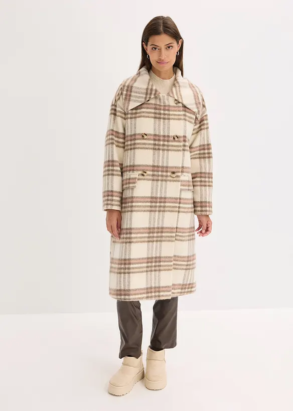 Cappotto oversize in misto lana morbido, bonprix