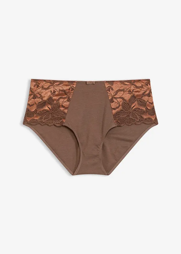 Culotte a vita alta con pizzo delicato, bonprix