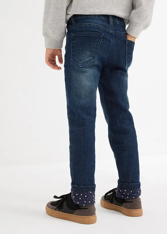 Jeans termici con fodera in jersey, slim fit, bonprix