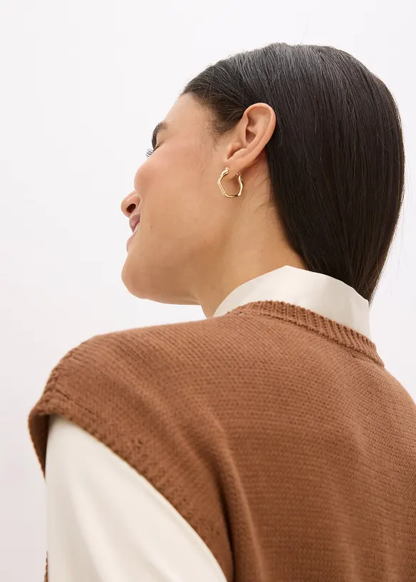 Gilet in maglia in misto lana, bonprix