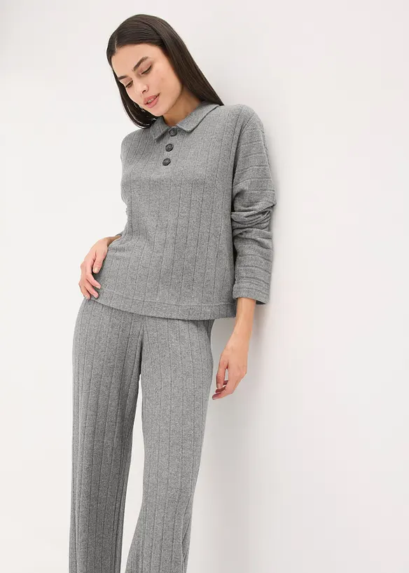 Tuta da casa oversize in morbida maglia a coste, bonprix