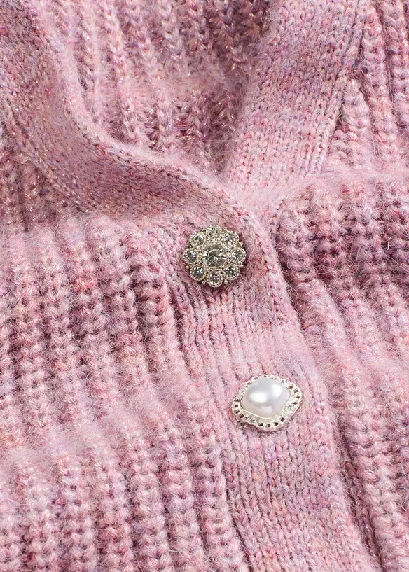 Gilet in maglia con bottoni decorativi e percentuale di lana, bonprix