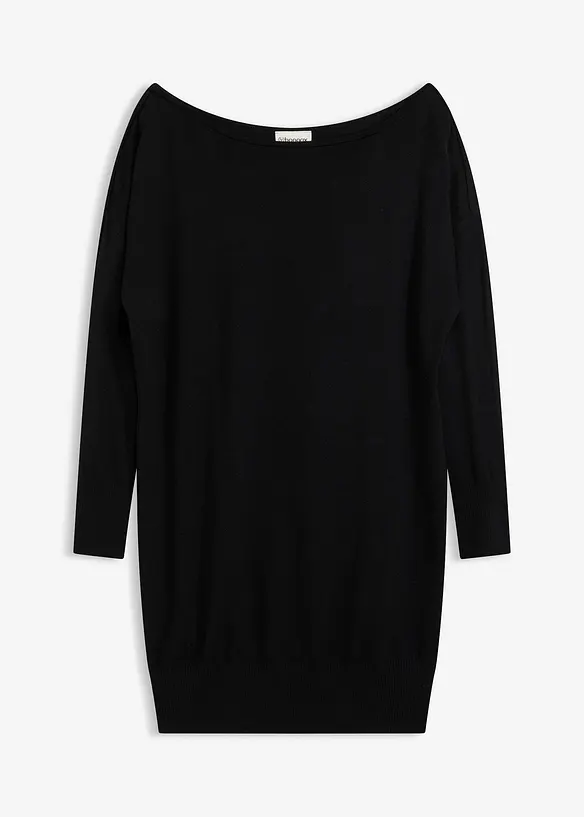 Abito in maglia monospalla, bonprix