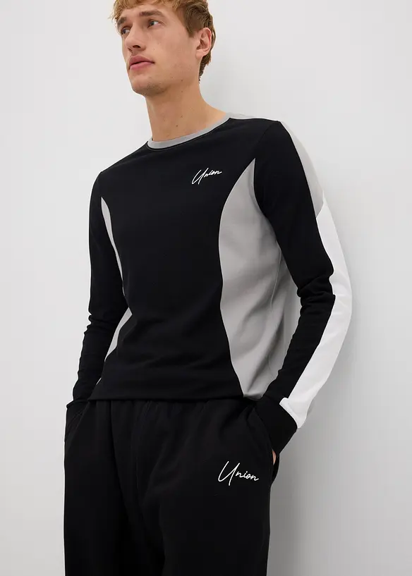 Pantaloni da jogging in puro cotone, loose fit, bonprix