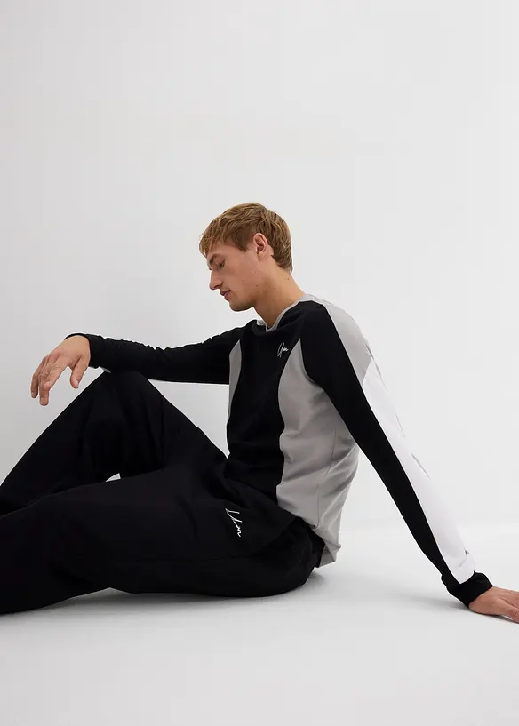 Pantaloni da jogging in puro cotone, loose fit, bonprix