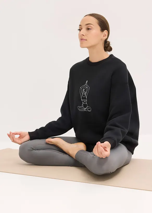 Felpa sportiva termica oversize, ad asciugatura rapida, bonprix