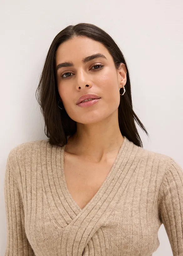 Abito in maglia misto lana, bonprix