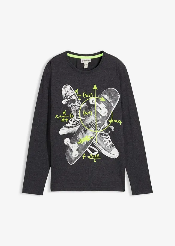Maglia a maniche lunghe con cotone, bonprix