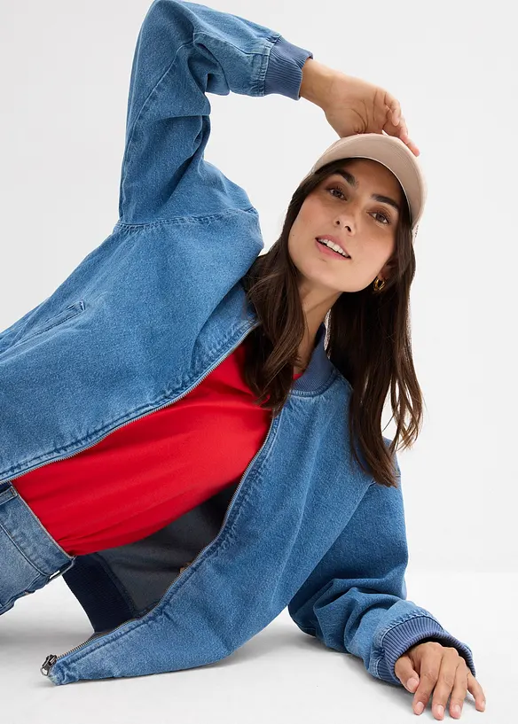 Bomber in jeans, bonprix