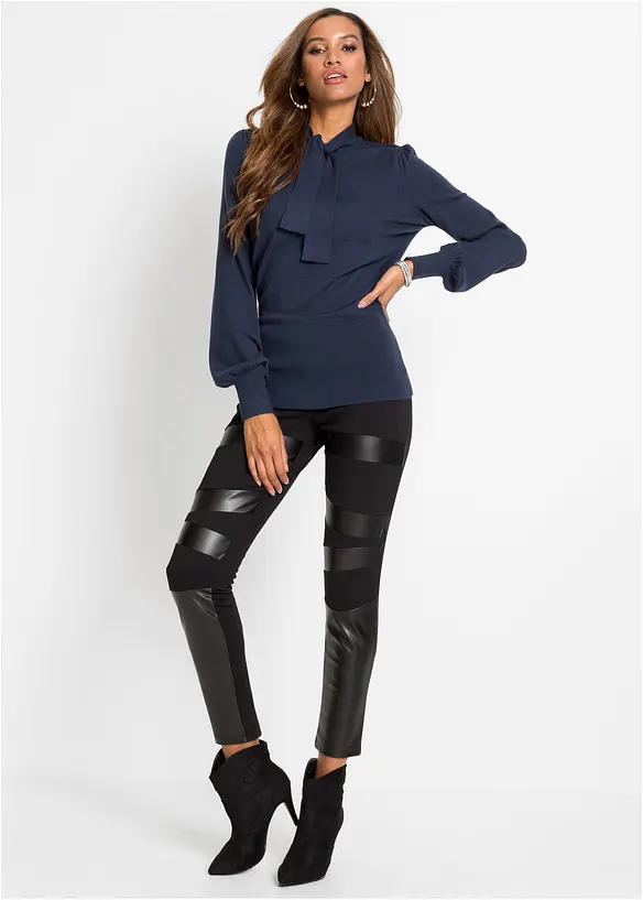 Maglione morbido in filato fine misto viscosa, bonprix