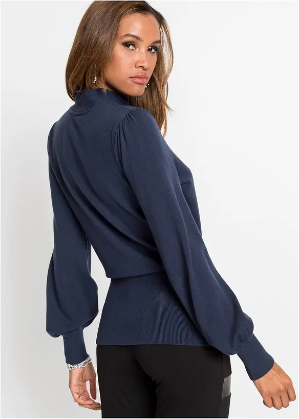 Maglione morbido in filato fine misto viscosa, bonprix