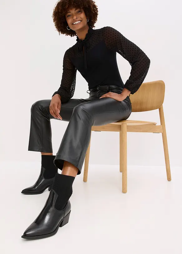 Pantaloni in similpelle, bonprix