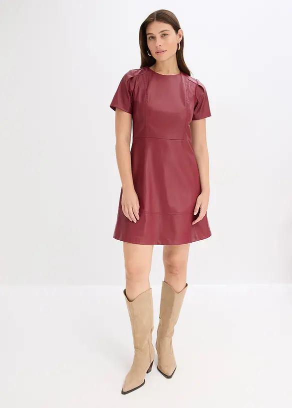 Abito corto in similpelle, bonprix