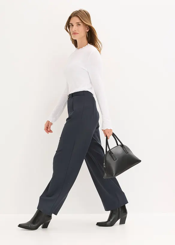 Pantaloni in jersey con elastico in vita, bonprix