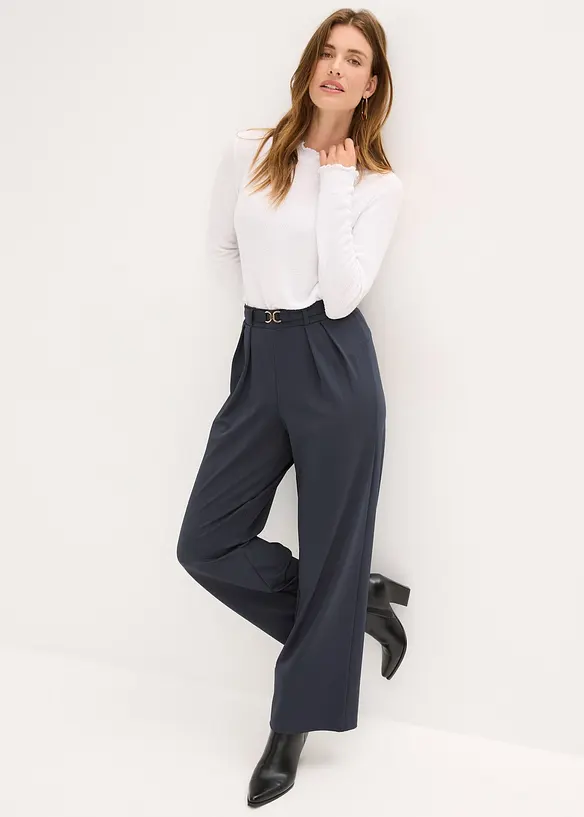 Pantaloni in jersey con elastico in vita, bonprix