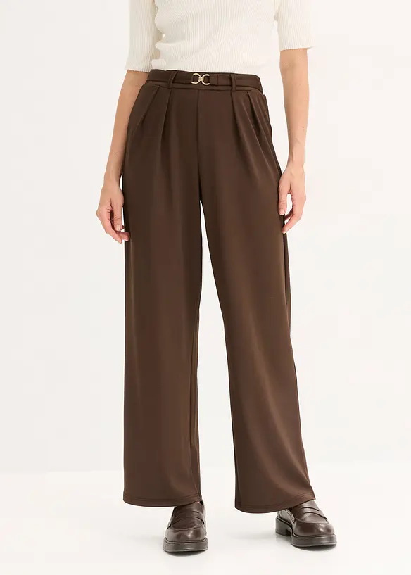 Pantaloni in jersey con elastico in vita, bonprix