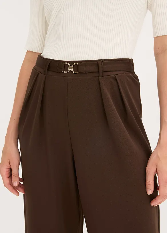 Pantaloni in jersey con elastico in vita, bonprix