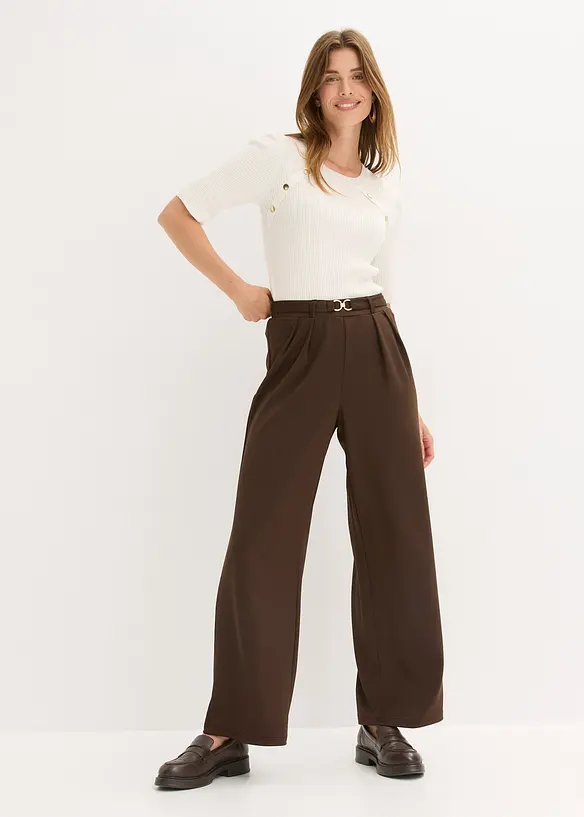 Pantaloni in jersey con elastico in vita, bonprix