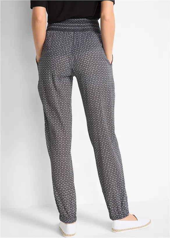 Pantaloni alla turca in tessuto increspato, bonprix