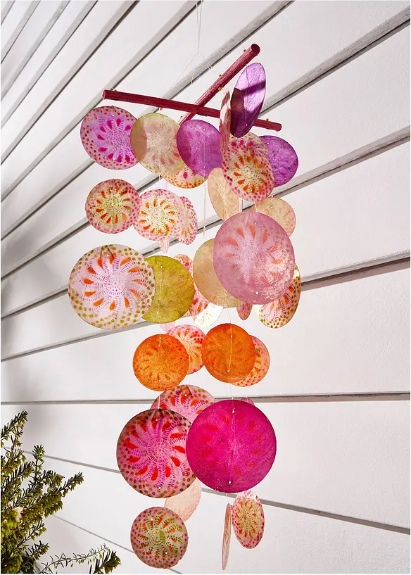 Sonaglio a vento Boltze in conchiglia capiz, Boltze Home Collections