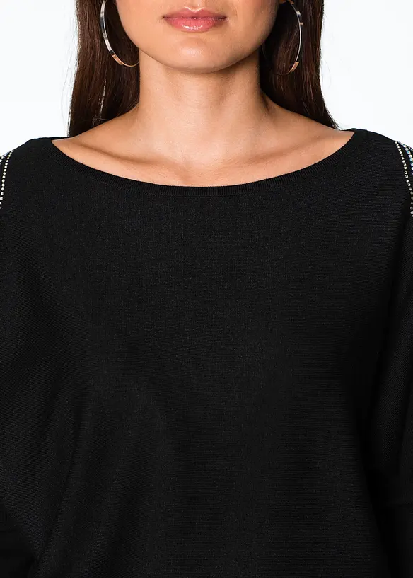 Maglione in filato fine misto viscosa, bonprix