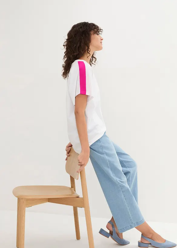 T-shirt con righe neon, bonprix