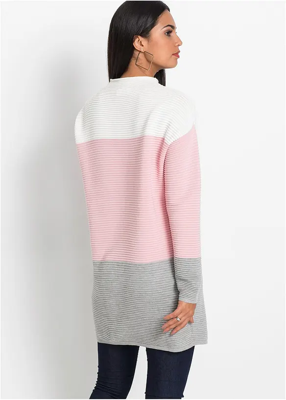 Maglione lungo a righe, bonprix