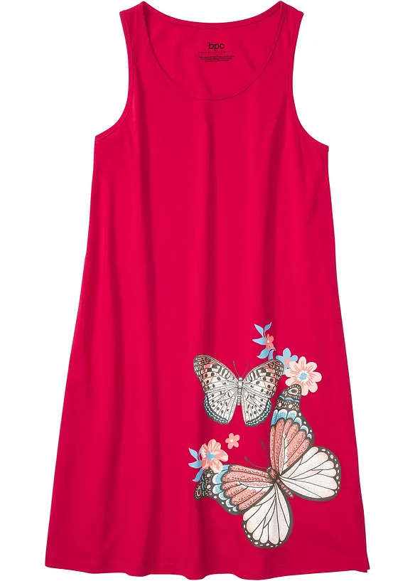 Camicia da notte corta in puro cotone, bonprix