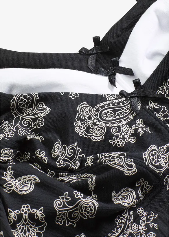Reggiseno senza ferretto con cotone biologico (pacco da 3), bonprix