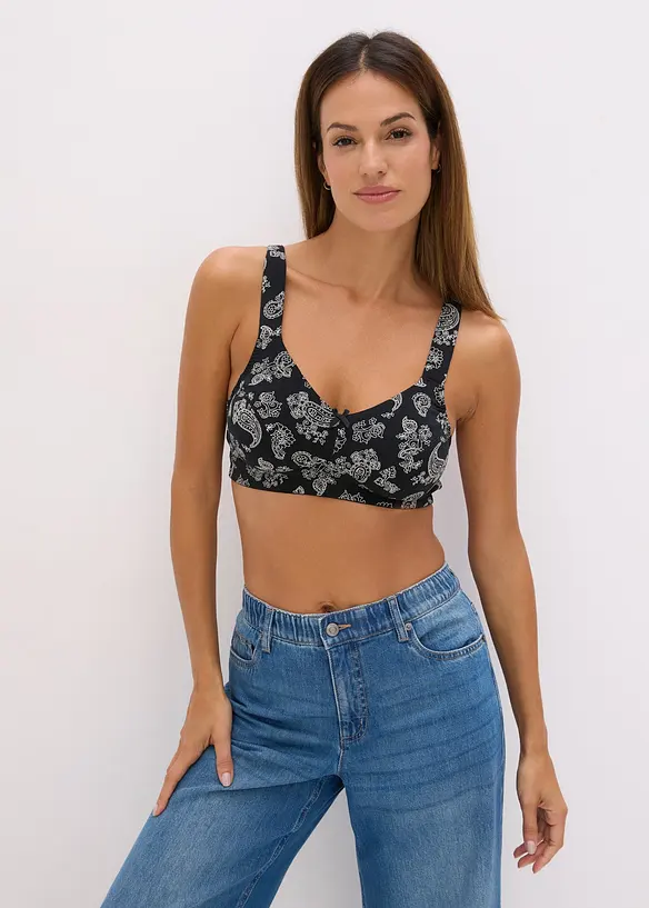 Reggiseno senza ferretto con cotone biologico (pacco da 3), bonprix