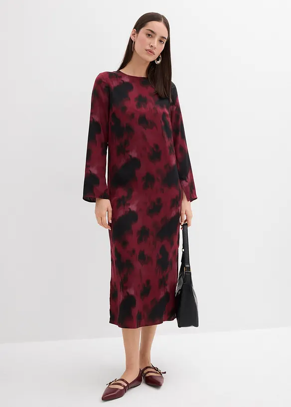 Abito midi in satin, bonprix