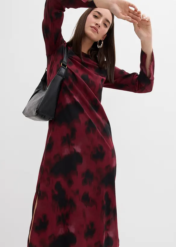 Abito midi in satin, bonprix