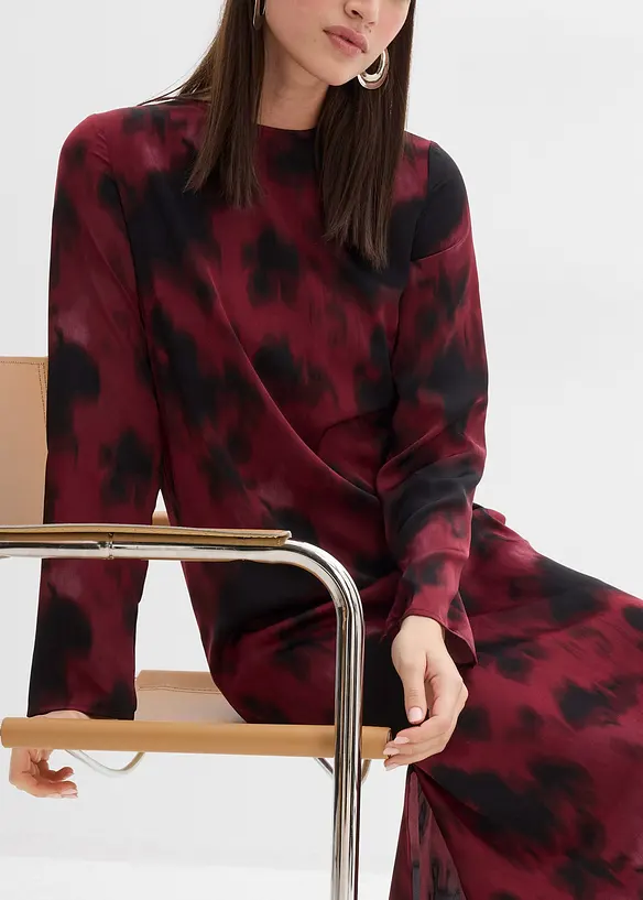 Abito midi in satin, bonprix
