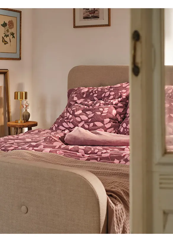 Biancheria letto double-face mano cachemire a fiori, bonprix