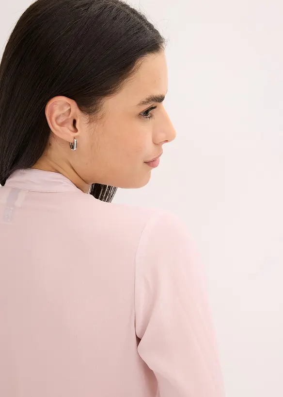 Camicetta di chiffon con fiocco staccabile, bonprix