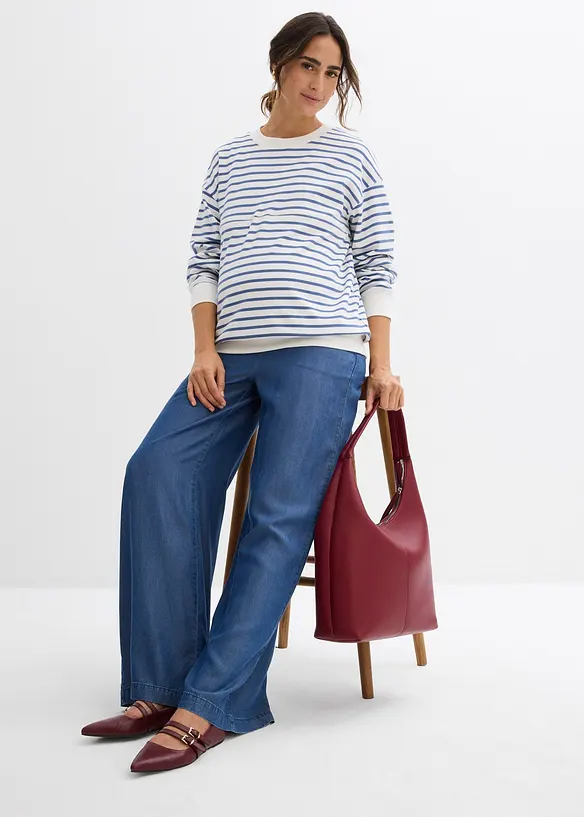 Maglia prémaman / da allattamento 2 in 1 in puro cotone, bonprix