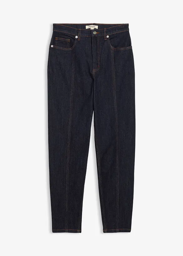 Mom jeans elasticizzati, vita alta, bonprix