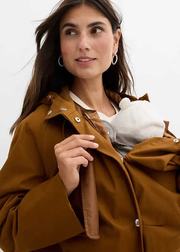 Cappotto prémaman idrorepellente 6 in 1  con inserto babywearing e gilet interno staccabile, bonprix